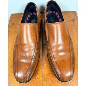 Base London Harrison‎ Loafers Mens 11 Brown Leather Slide on